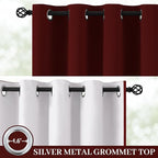 Yakamok 100% Blackout Curtain Panels 63 inches Cold and Light Blocking Drapes - Image 2