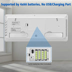 WallarGe 14.5'' Large Digital Wall Clock Battery Operated - Image 7
