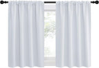 NICETOWN Greyish White Window Curtain Panels, RV Bunk Curtains, Thermal - Image 2