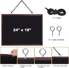 Comix Magnetic Chalkboard, 18 x 24 Inches Wooden-Framed Blackboard - Image 6