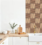 WoveN SounD Artisan Acoustic Wall Panels, 16 Pack 12x12 Inch, PVC Wood Grain - Image 9