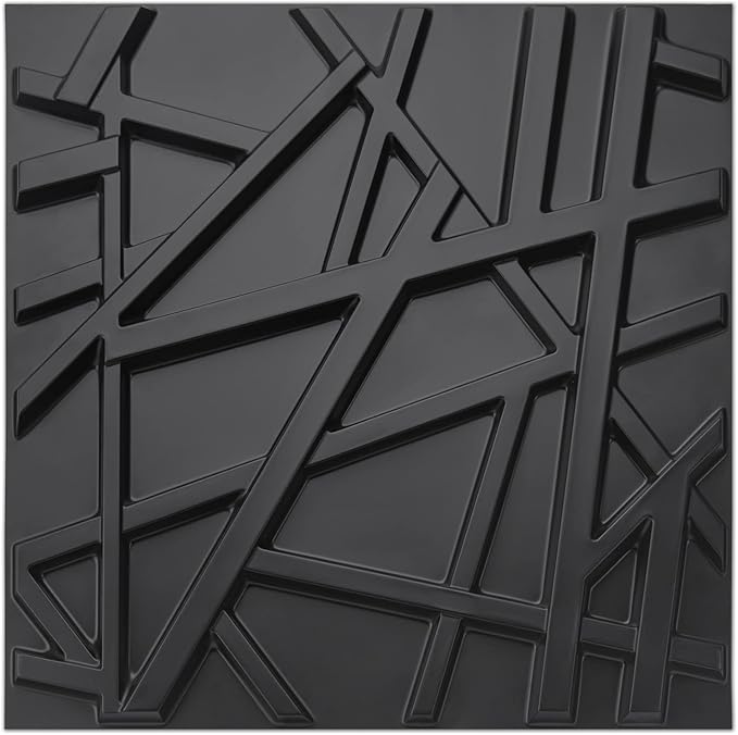 Art3d 19.7" x 19.7" Wall Panel Stripes by Art3d