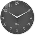 XNM Large Decorative Clocks Battery Operated 20 Inch Dark Grey Wall Clock by XNMwallclock