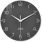 XNM Minimalist Large Clocks for Living Room Round Wall Clock Battery Operated by XNMwallclock