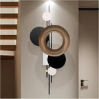 HEBOIX Modern Geometric Large Metal Wall Art 3D Wall Sculptures Handmade Wall by HEBOIXHOMEDECOR