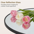 DUMOS 28 Inch Round Wall Mirror, Bathroom Mirror - Image 3