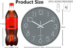 Wall Clock, Silent Wall Clocks Battery Operated 10 Inch Modern Non Ticking - Image 3