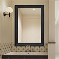 32" x 40" Rustic Wooden Framed Wall Mirror by nolsia