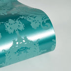 Tempaper Textured Metallic Teal Green Damsel Removable Peel and Stick Damask - Image 8