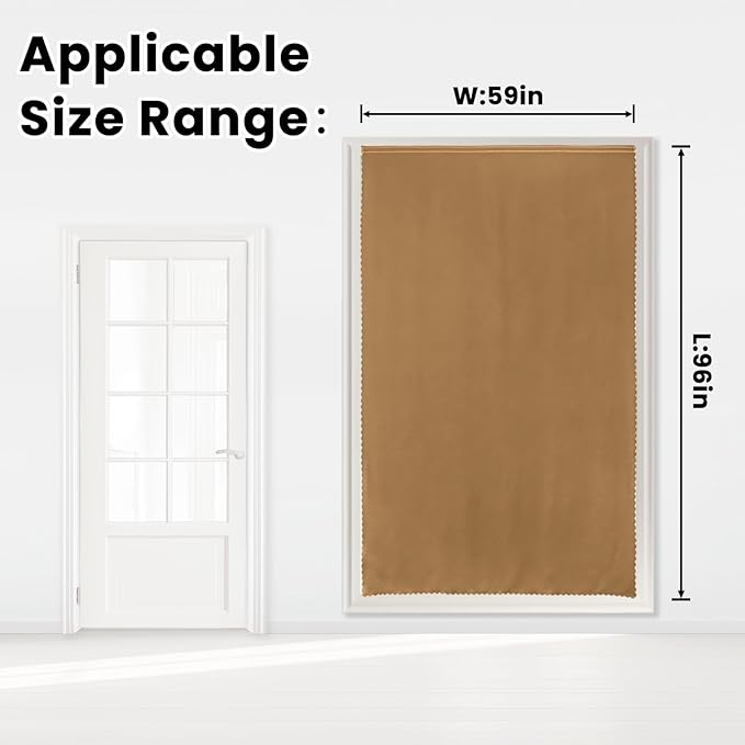 Self Adhesive Curtains, Stick Curtain Blackout Shades Window Cover Curtains - Image 7