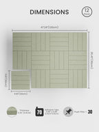 Bumusty Large Cork Board Alternative-48 x 36" Felt Bulletin Board Tiles - Image 2