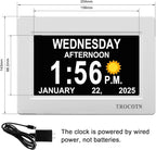 TROCOTN Dementia Clocks, Large Display Calendar Alarm Clock - Image 2