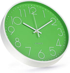 Wall Clock 12 Inch Non-Ticking Silent Modern Simple Style Round Decor Clock - Image 2