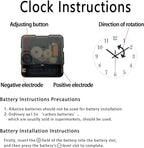 XNM Kitchen Wall Clocks Battery Operated 14 Inch Round Brown Simple Wall Clock - Image 8
