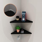 evron Corner Mounting Shelf Set of 2 – Easy to Install Floating Wall Shelves - Image 6