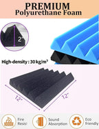 Sound Proof Foam Panels for Wall 24 Pack Acoustic Panels Sound Absorbing 2" X - Image 3