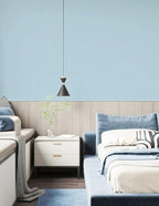 Dimoon 236''x17.7'' Blue Peel and Stick Wallpaper Contact Paper Modern Self - Image 9