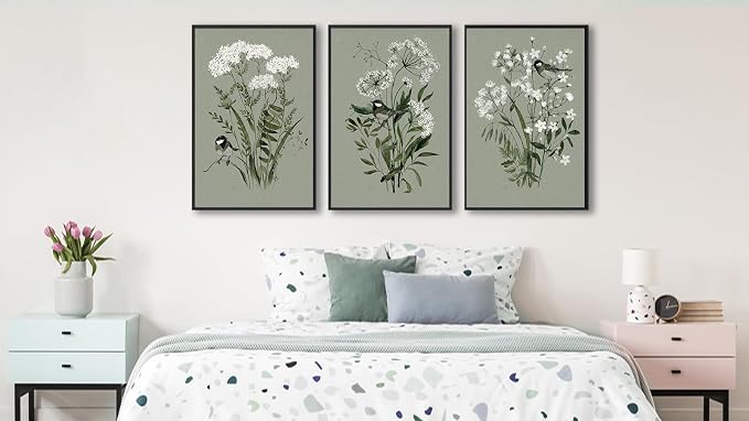 Large Flowers Canvas Wall Art - Image 3