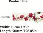 Cherry Blossom Wallpaper Border 196x4 Inch Red Flower Peel and Stick Wall - Image 9