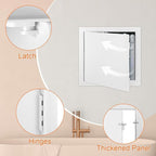 Suteck 18 x 18 Inch White Access Doors, Reinforced Hinged Access Panel - Image 5