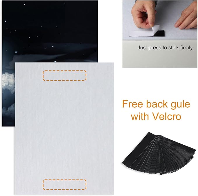 YPY Acoustic Panels, Soundproof Wall Panels: Sound Absorbing Wall Art, 8 Pack - Image 6