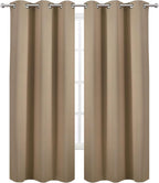LEMOMO Natural Thermal Blackout Curtains/42 x 84 Inch/Set of 2 Panels Room - Image 2