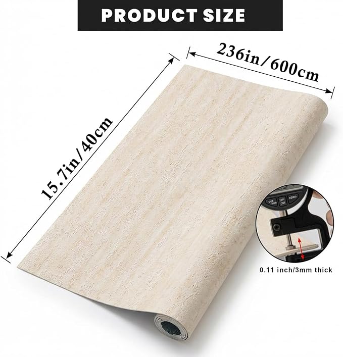 3D Wall Panels Peel and Stick – 15.74" x 236" PVC Faux Texture Wall Covering - Image 6