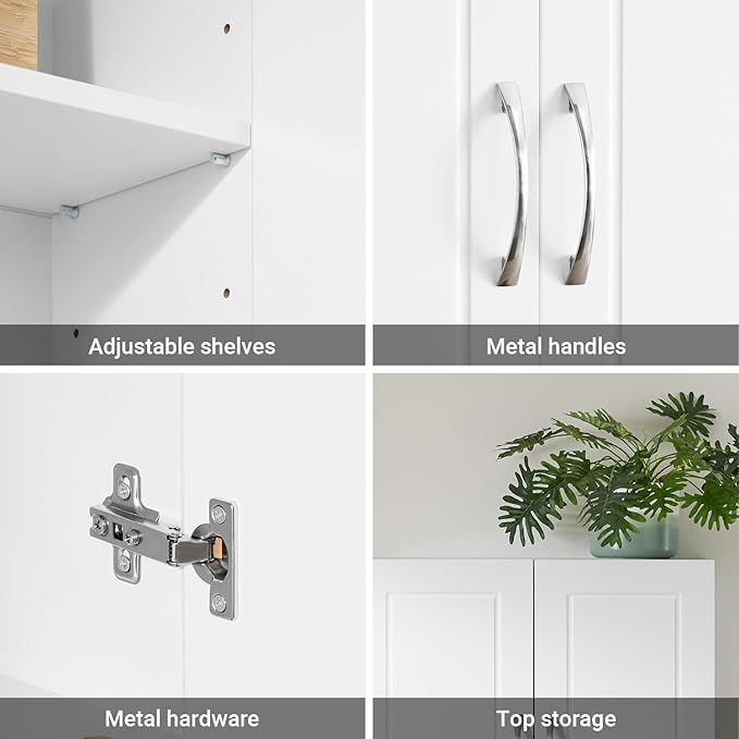 SoBuy Wall Cabinet Over the Toilet, Medicine Cabinet - Image 7