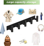 Coat Rack Wall Mounted with 5 Hooks, Heavy Duty Stainless Steel Wall Hooks - Image 7