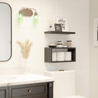 RICHER HOUSE Floating Shelves Bathroom, Above Toilet Bathroom Shelves, Wall - Image 5