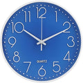 Wall Clock Non-Ticking Silent Modern Simple Style Round Decor Clock by BAKBRAND