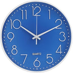 Wall Clock Non-Ticking Silent Modern Simple Style Round Decor Clock by BAKBRAND