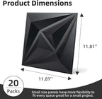 AMZDEPOT 3D Wall Panels for Interior Wall Decor, 3 Layout Options PVC Textured - Image 2
