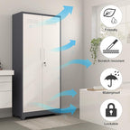 GREATMEET Metal Garage Storage Cabinet, Locking Utility Cabinet - Image 5