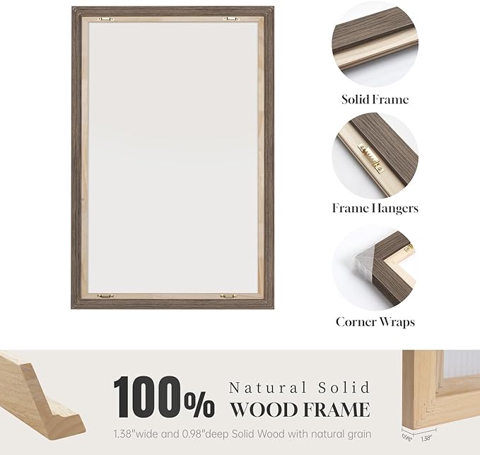 Extra Large Framed Vertical Tree Ring Wall Art - Image 6