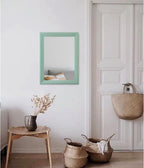 AAZZKANG Wood Framed Mirror Rectangle Modern Farmhouse Wall Mirrors Decor - Image 5
