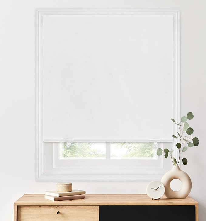 LazBlinds 100% Blackout Roller Shades, No Tools No Drill Cordless Blinds - Image 5