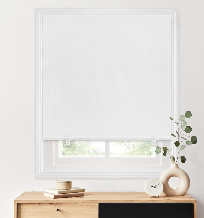 LazBlinds 100% Blackout Door Curtain, No Tools No Drill Cordless Blinds - Image 5