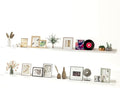 White Floating Shelves for Wall Decor, Long Wall Mounted Storage Shelf for by Unknown