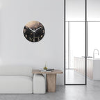 Black and Gold Wall Clocks Battery Operated 14 Inch Wall Clock Silent Non - Image 2