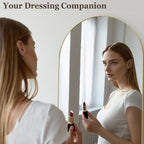 HARRITPURE 64"x21" Arched Full Length Mirror Free Standing Leaning Hanging - Image 3