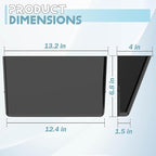 MINDEPOT 3 Pockets Acrylic Wall File Organizer, Plastic Hanging Wall File Holder - Image 2