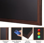 Comix Magnetic Chalkboard, 18 x 24 Inches Wooden-Framed Blackboard - Image 5
