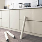 Dimoon 394''x23.6'' Cream Skin Peel and Stick Wallpaper Contact Paper Modern - Image 2