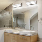 SineRise LED Modern Bathroom Vanity Light Fixtures, Matte White Modern Acrylic - Image 5