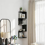 5-Tier Floating Corner Shelf Wall Mount, Heavy Duty Wall Corner Bookshelf - Image 2