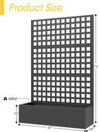 Metal Planter Box with Trellis, Planter Box Trellis with Privacy Screen and - Image 2