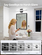 Combuh Black Plug in Vanity Light Bar Corded - Image 5