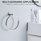 SetSail Towel Holder for Bathroom Wall Stainless Steel Hand Towel Ring Heavy - Image 7
