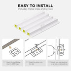 OUZUGIE WPC Acoustic Slat Wall Paneling, Living Room, TV Background, Study Room - Image 5